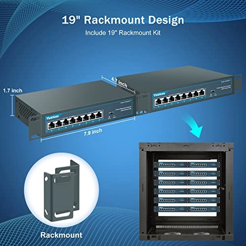 8 Port | 6*PoE+ (78w) 8-ports