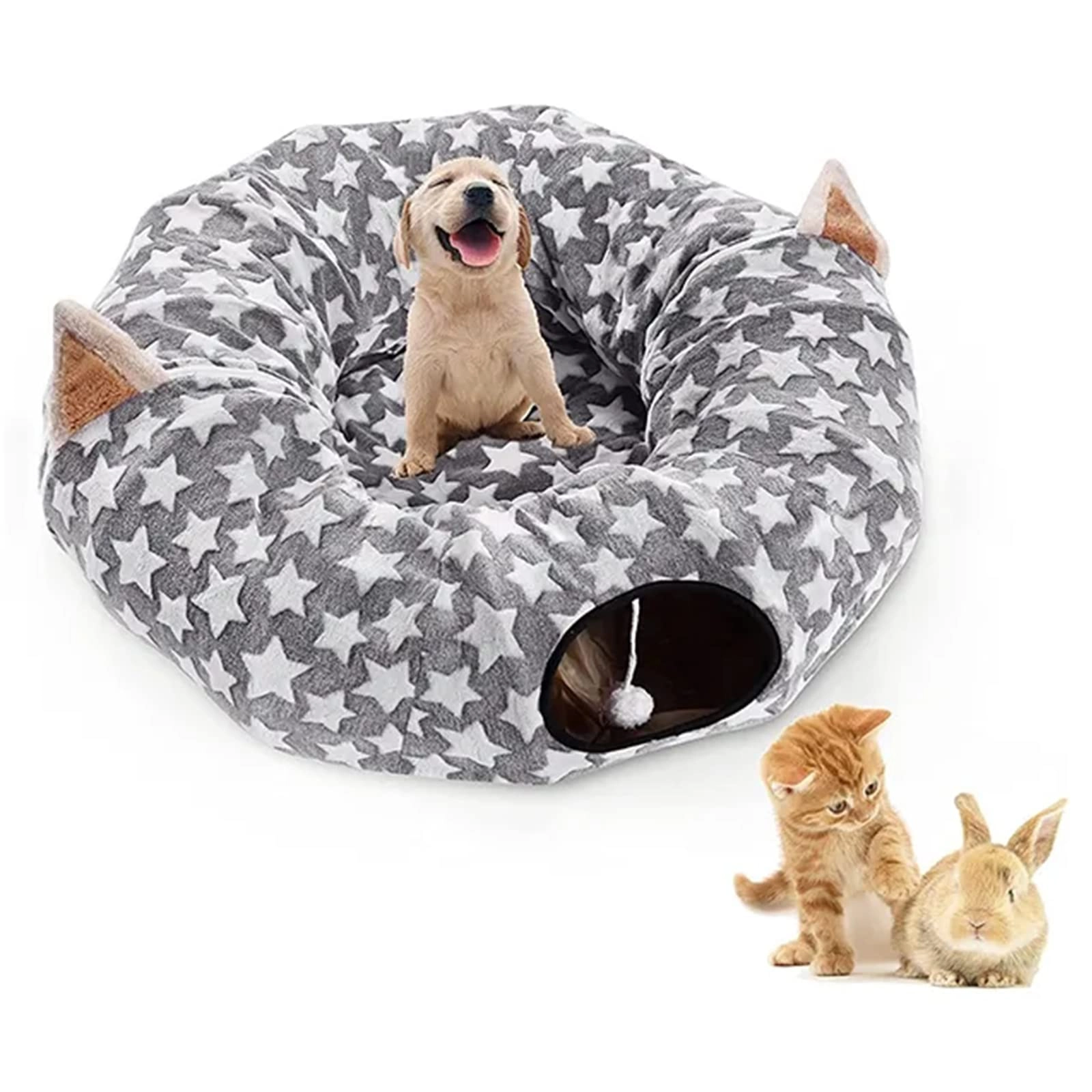 PJDDP Cat tunnel - 100*27cm Plush, Sisal