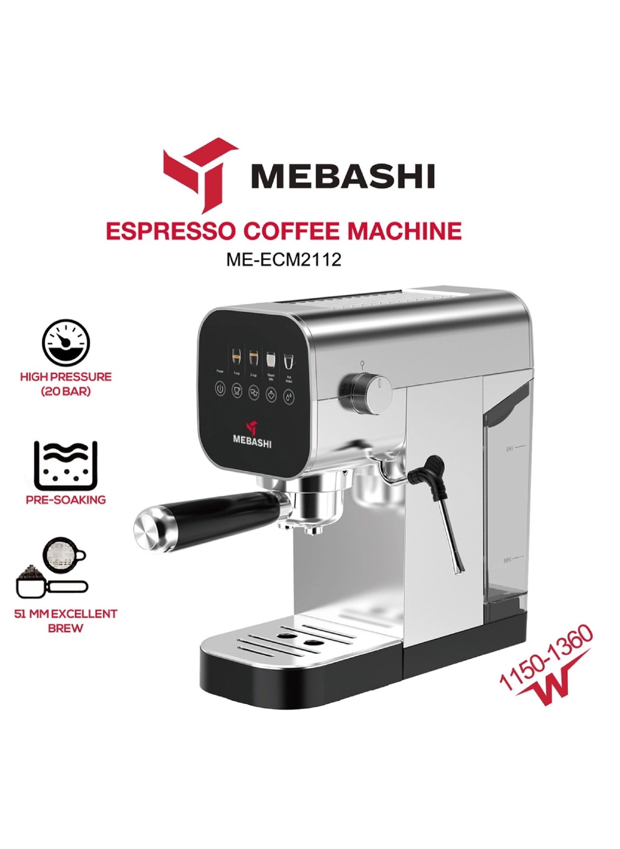 Espresso Coffee Machine ECM2112