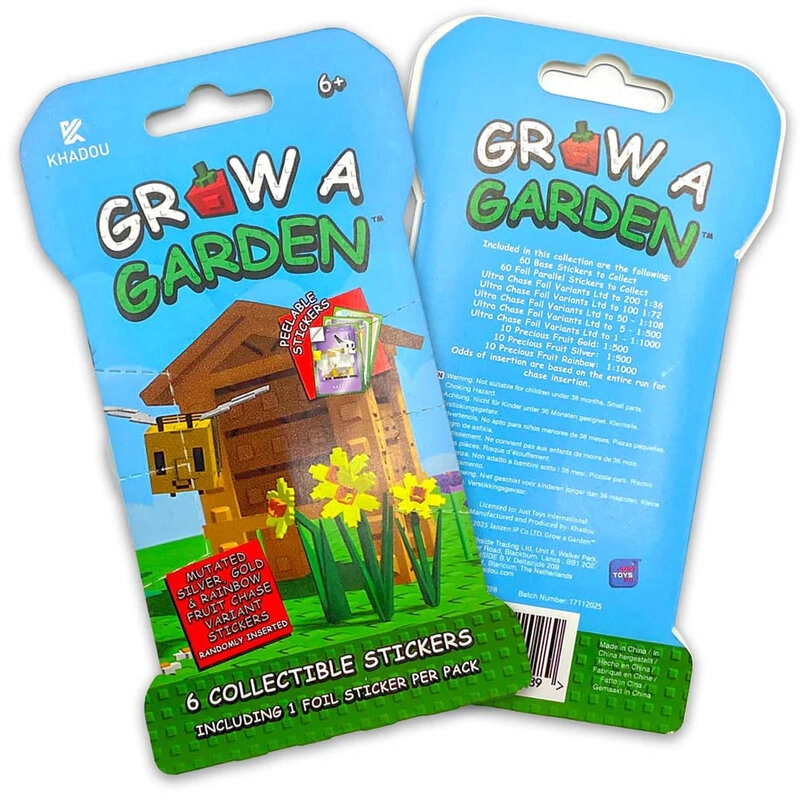 Grow A Garden Sticker Book Collectible 6 pcs