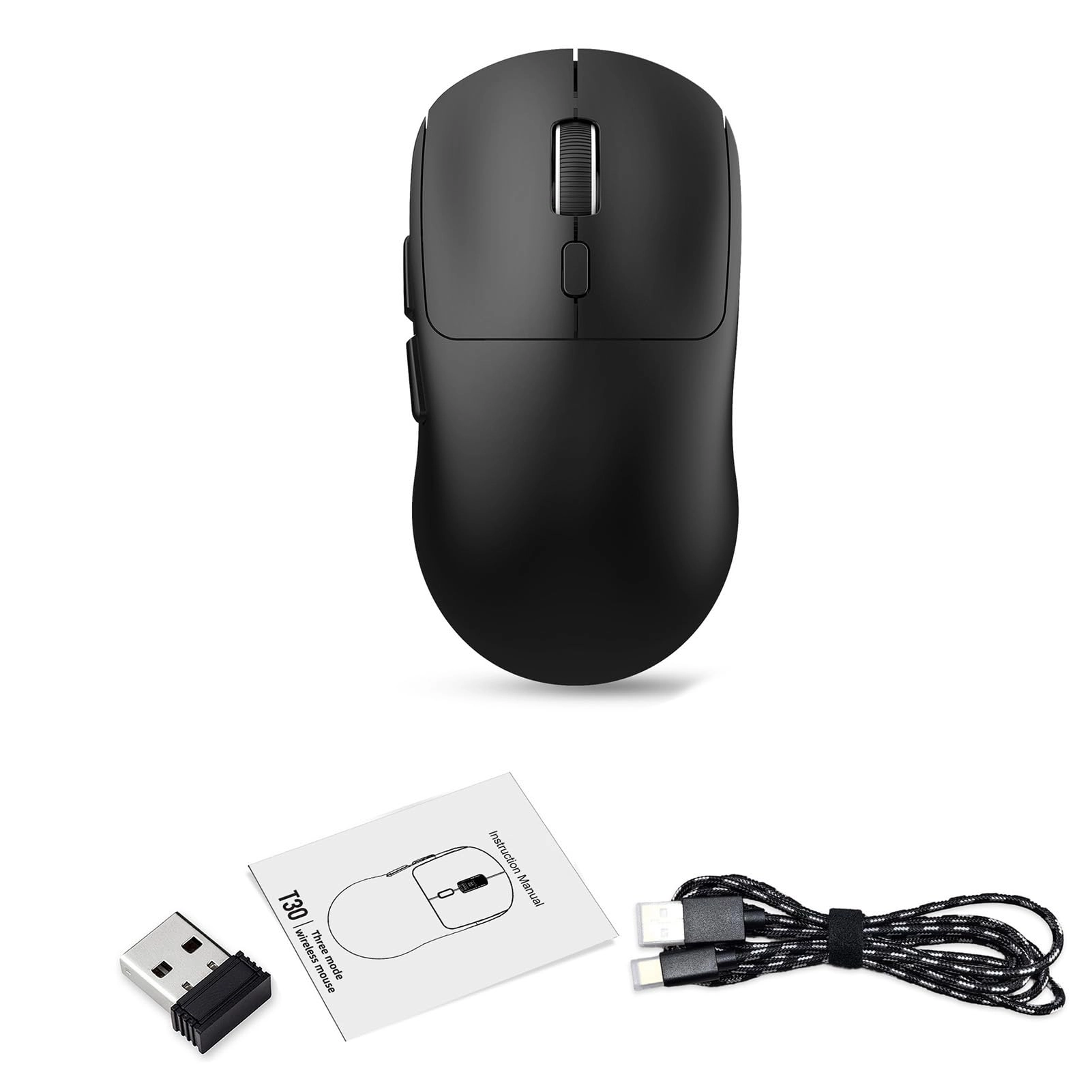 Morelian T30 Gaming Mouse - Wired 2.4G BT5.4