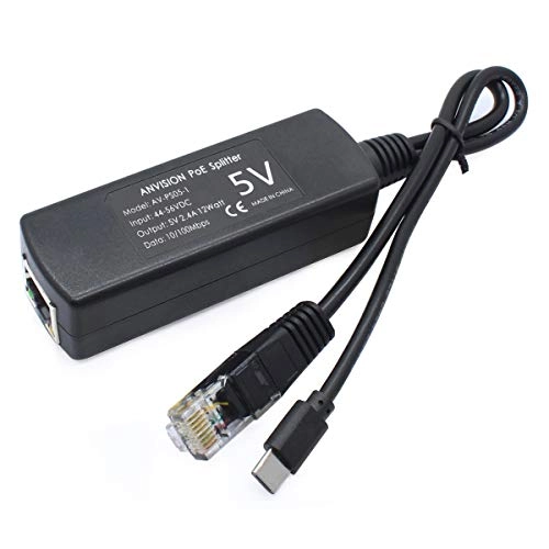 PoE Splitter - 44-56V 12W IEEE 802.3af 10/100Mbps