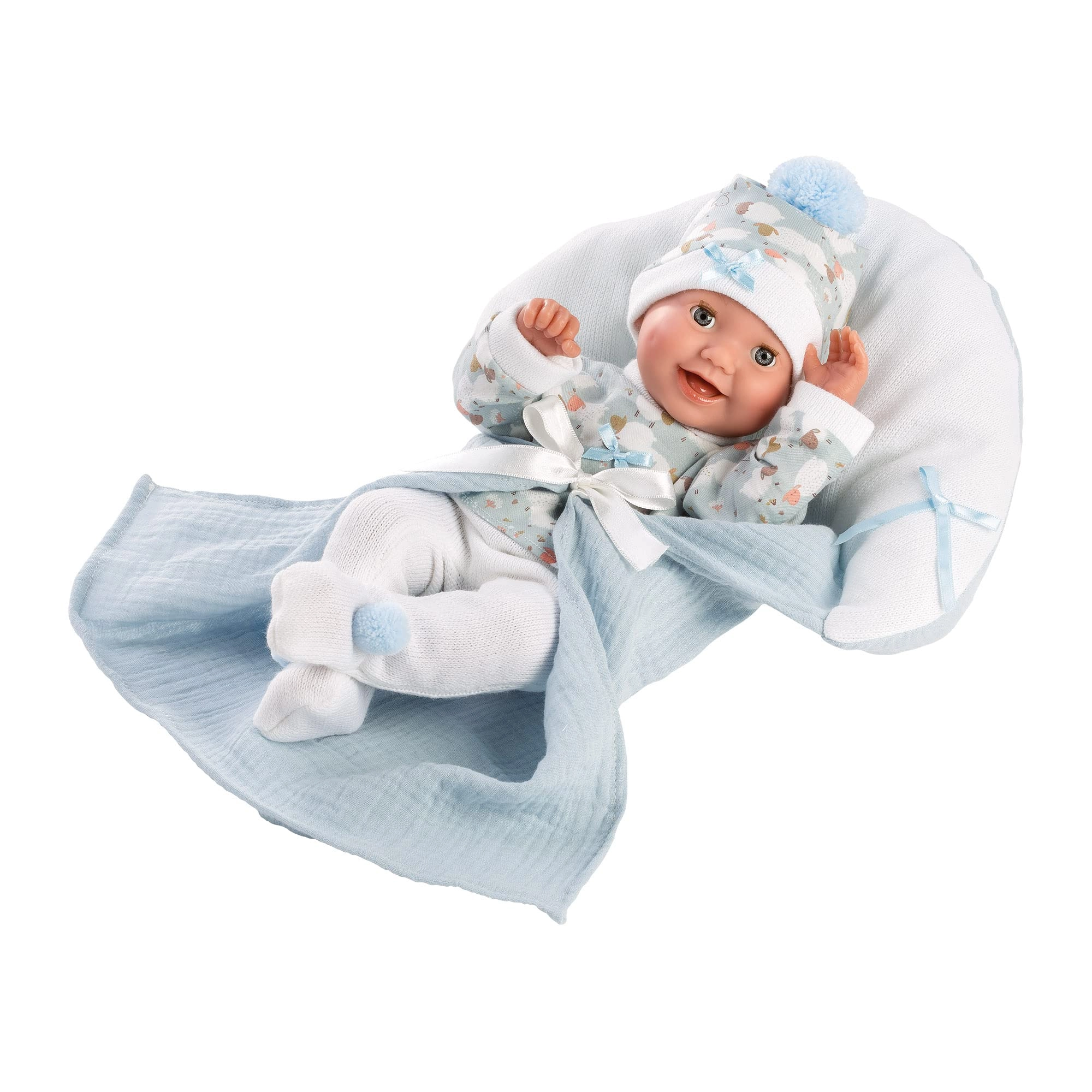 Llorens Bimbo Baby Doll - 35 cm Sleeping Eyes Blue Eyes Ages 3+