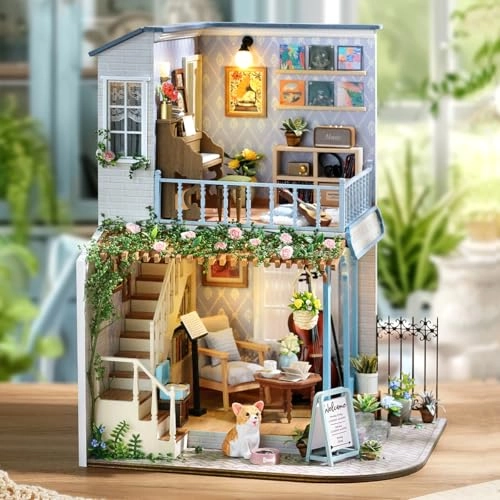 Miniature Wooden Dollhouse Furniture Kit - Creative Room 1:24