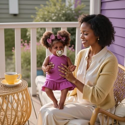 Reborn Baby Doll - 22 Inch Caramel Skin Tone Taupe Eyes Ages 3+