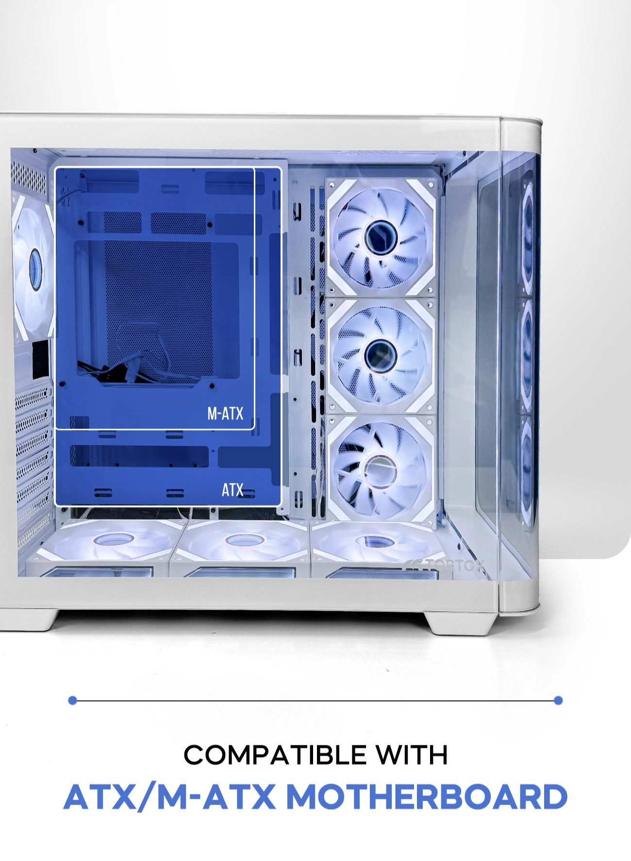 Vidrio - Curved Tempered Glass ATX/M-ATX/Mini-ITX