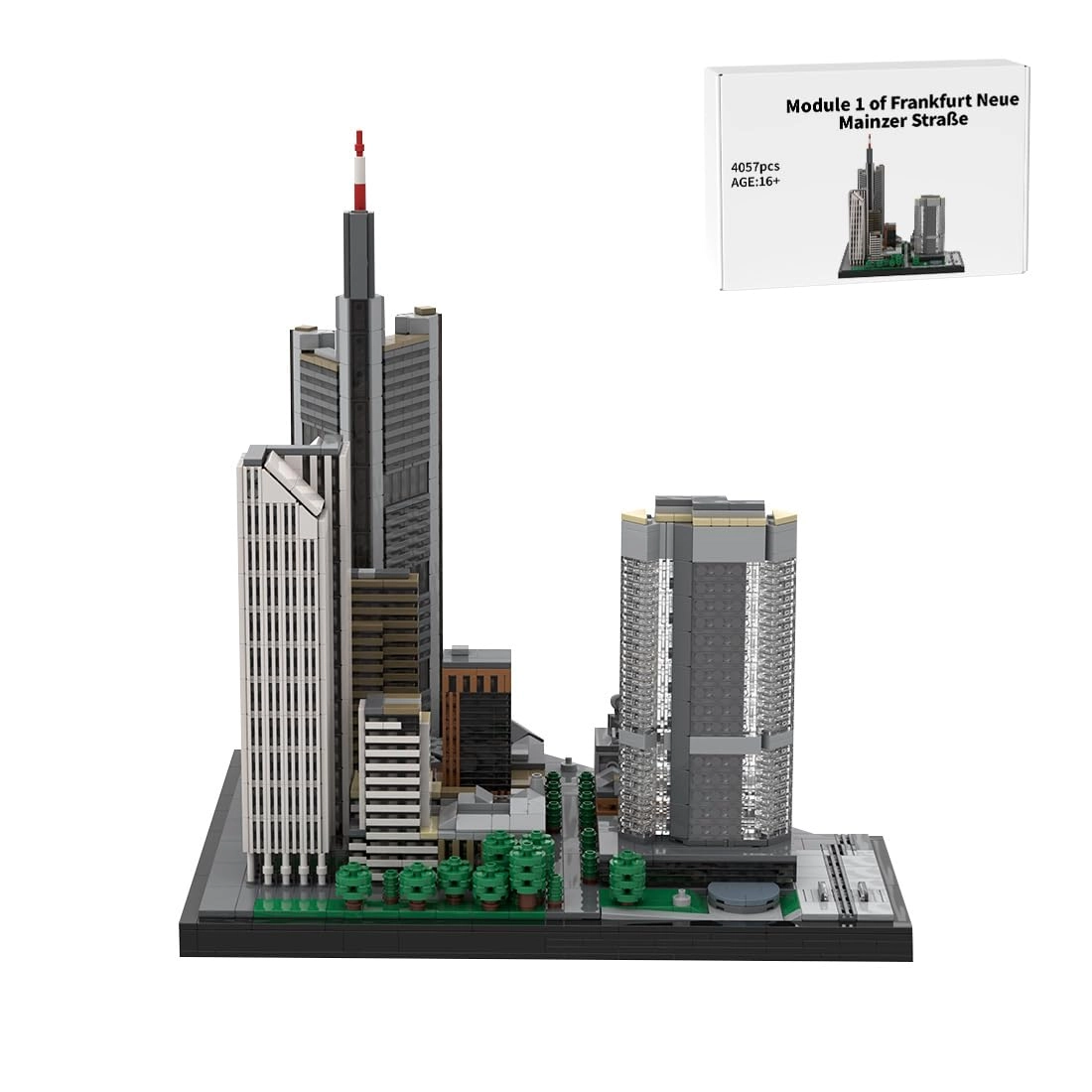 Thinkizen Frankfurt Neue Mainzer Straße Modul 1 (L1457LT02HVRMEPCY69GH22PS) - 1:875 Skyline Architecture Kit