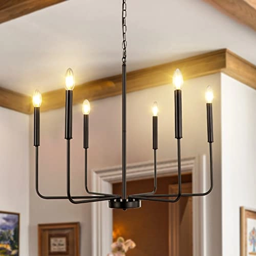 Modern Farmhouse Chandelier - height: max 170 cm / min 70 cm