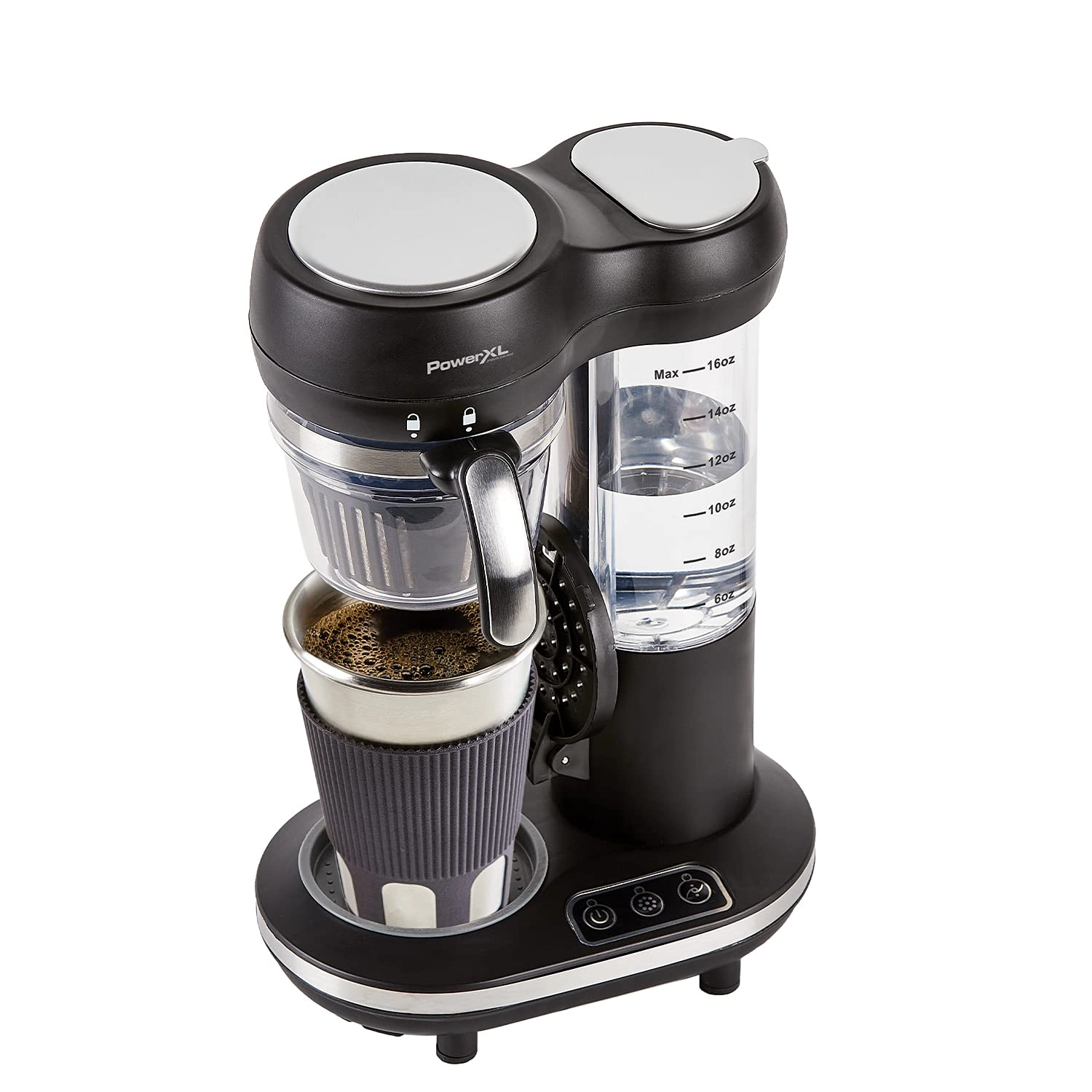 Power XL Grind & Go CL-004 16oz Travel Mug Built-in Grinder