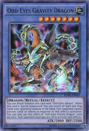Konami Yu-Gi-Oh! Odd-Eyes Gravity Dragon BOSH-EN043