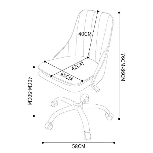 Velvet Task Chair - Adjustable Swivel Rolling Purple