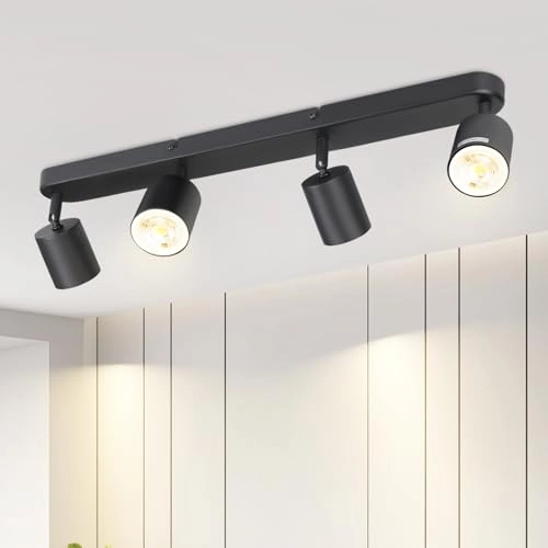 Ceiling Light - 4-light GU10 Black