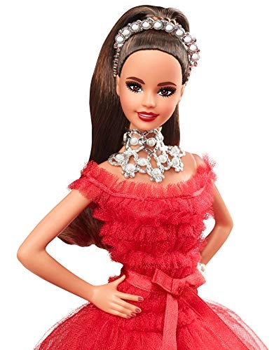 Barbie Holiday - Brunette Red Gown
