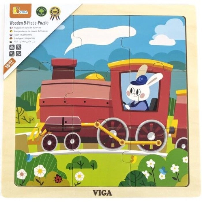 Train Wooden Puzzle (SW-44631) - 9 pcs