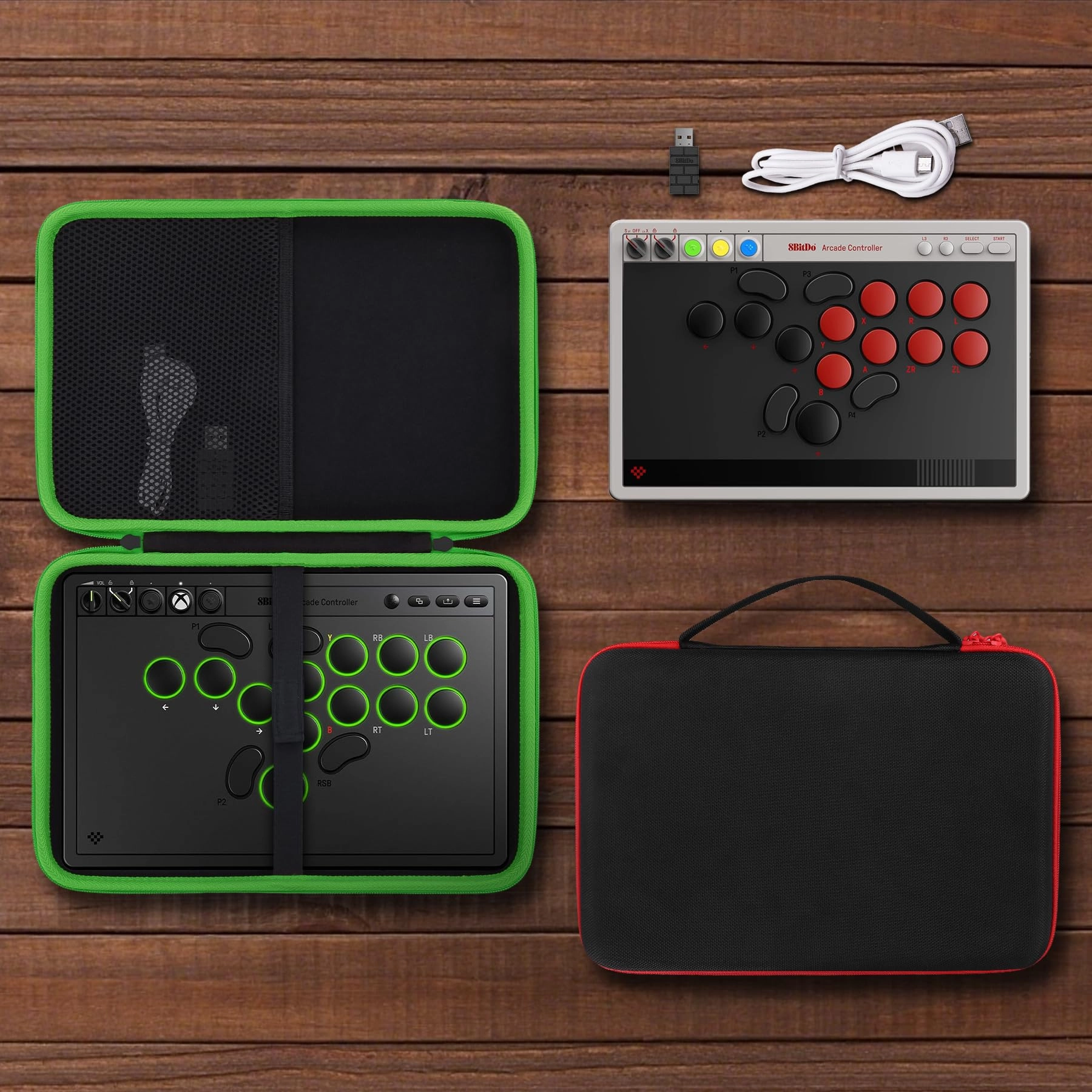 8BitDo All-Button Arcade Case - Switch & Windows
