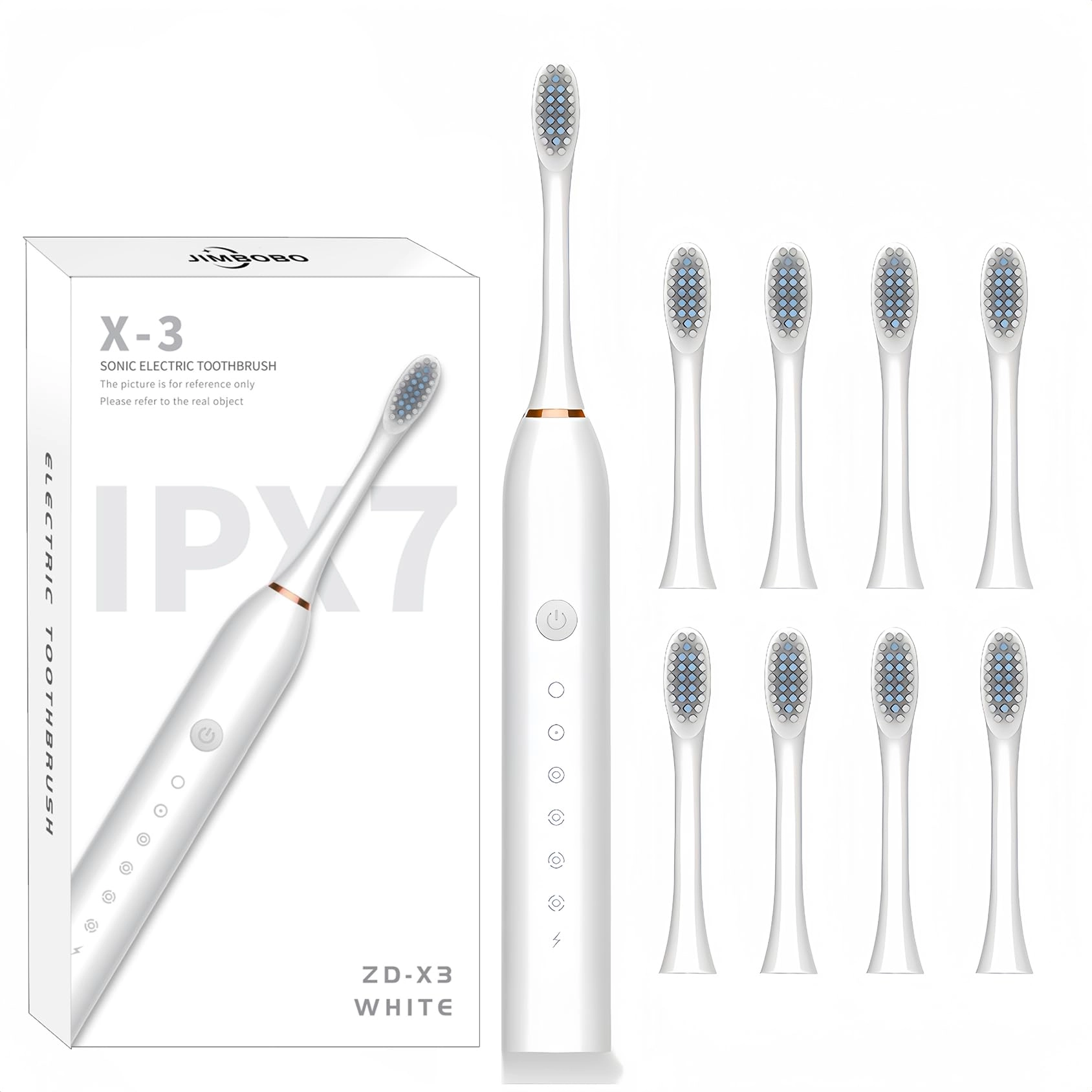 X-3 - 8 Brush Heads 6 Modes USB Rechargeable
