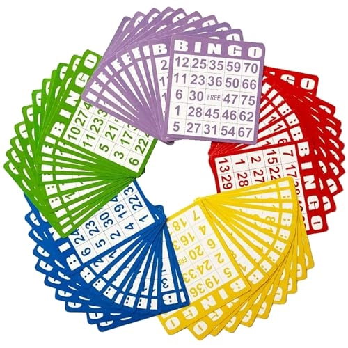 Yuanhe Bingo Game Cards - 50 all ages