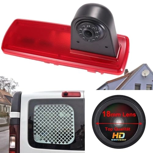 Brake Light Reversing Camera + Rear View Mirror Monitor - Night vision 628 x 586 pixels