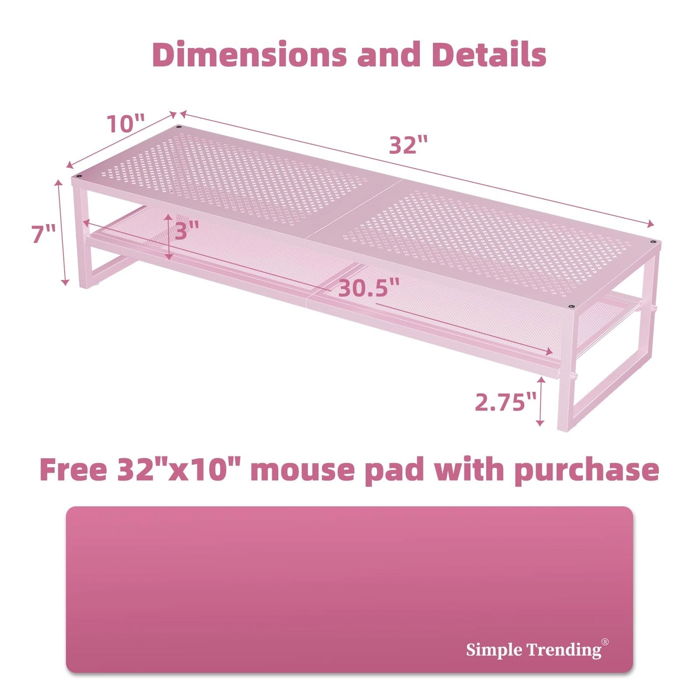 Metal Monitor Stand Riser