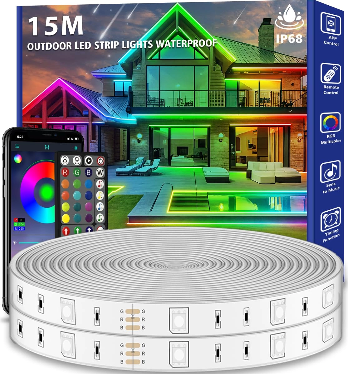 ahrlhr LED Strip Lights - 15m