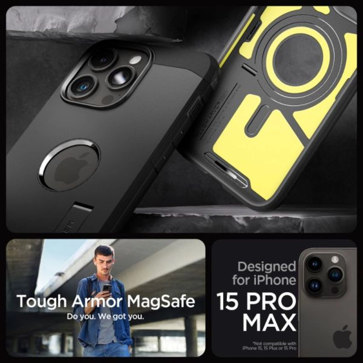 Tough Armor MagFit Back Case for iPhone 15 Pro Max