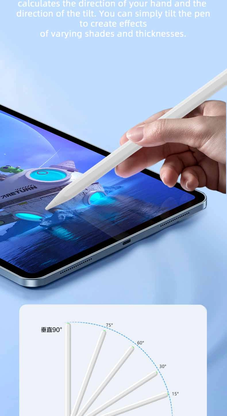 Palm Rejection Magnetic iPad Pencil