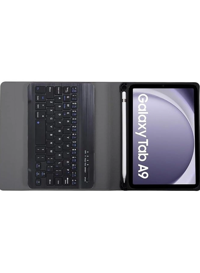 Keyboard Case with S Pen Holder for Samsung Galaxy Tab A9 8.7-inch (2023)