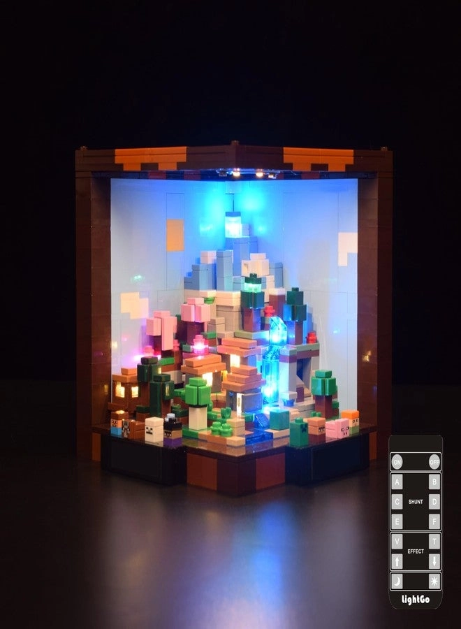 LIGHTGO LED Lighting Kit - Plastic for Lego 21265 Minecraft The Crafting Table 10 5V
