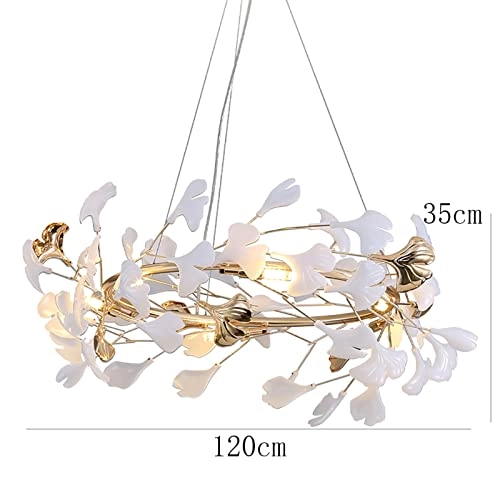 Scandinavian Artistic Long Chandelier - Golden 120*35cm 4 Head