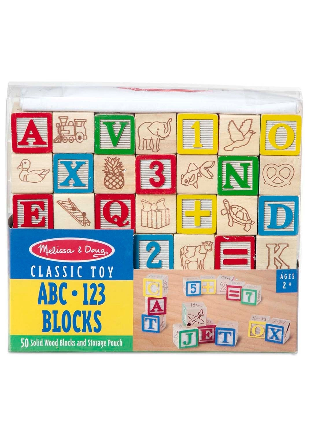 ABC/123 Blocks - 2+ 50 pieces