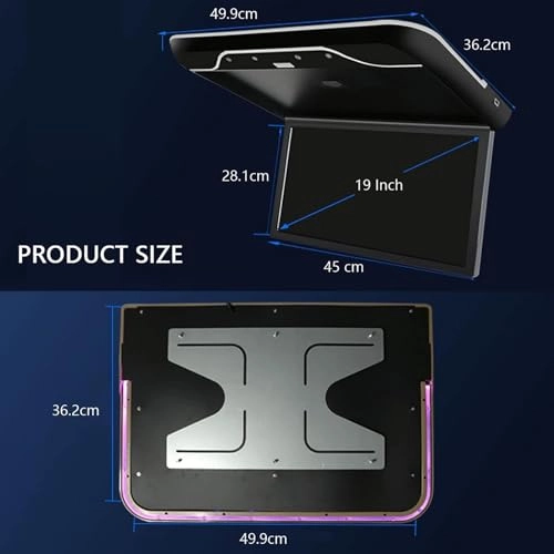Car Overhead Mount Monitor - 19-inch