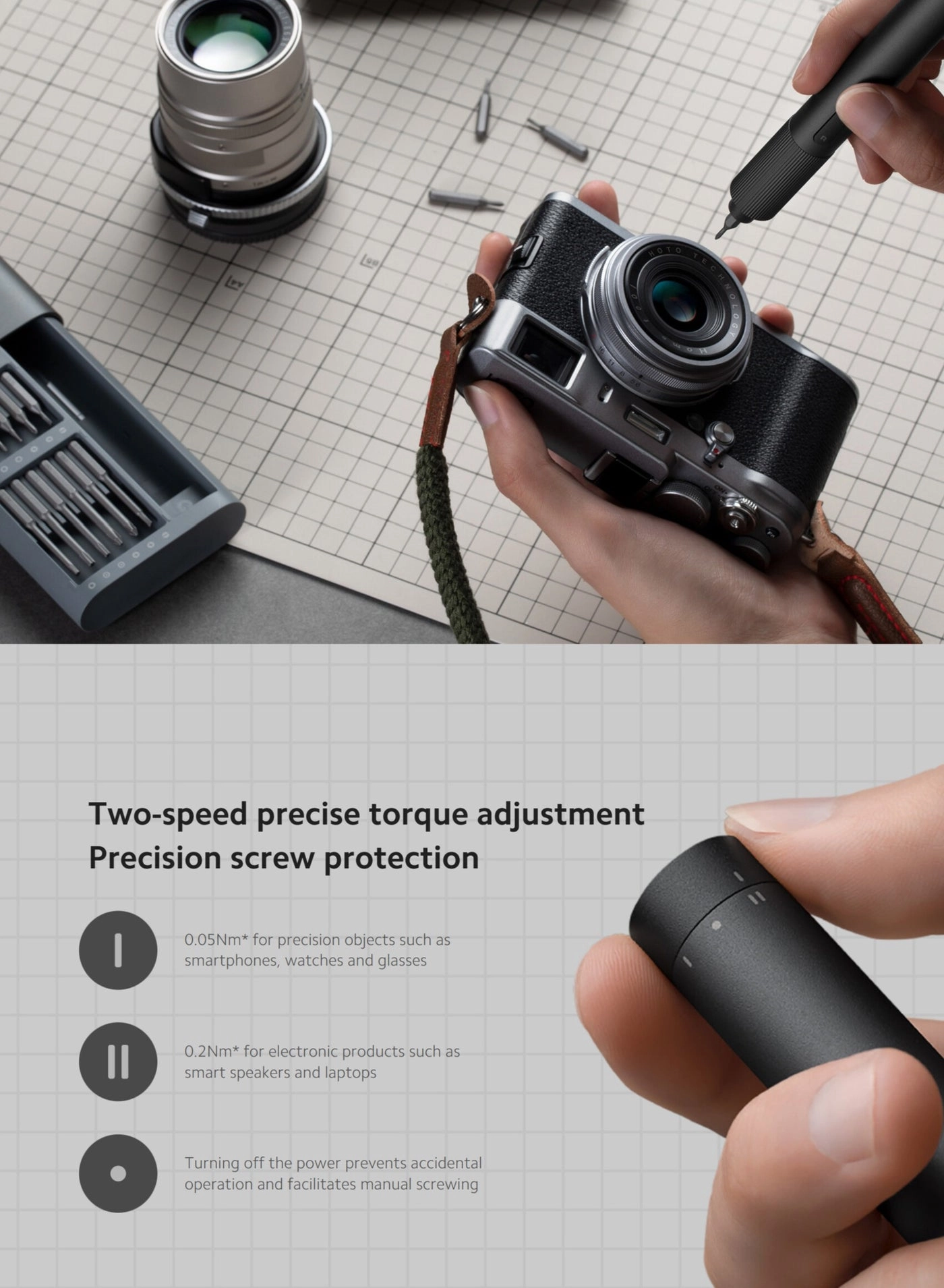 Electric Precision Screwdriver - 24 x S2 bits 170 Rpm