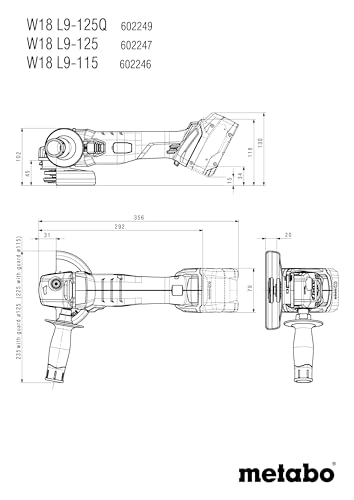 SB 18 + W 18 L 9-125 + W 18 LTX 125 Quick