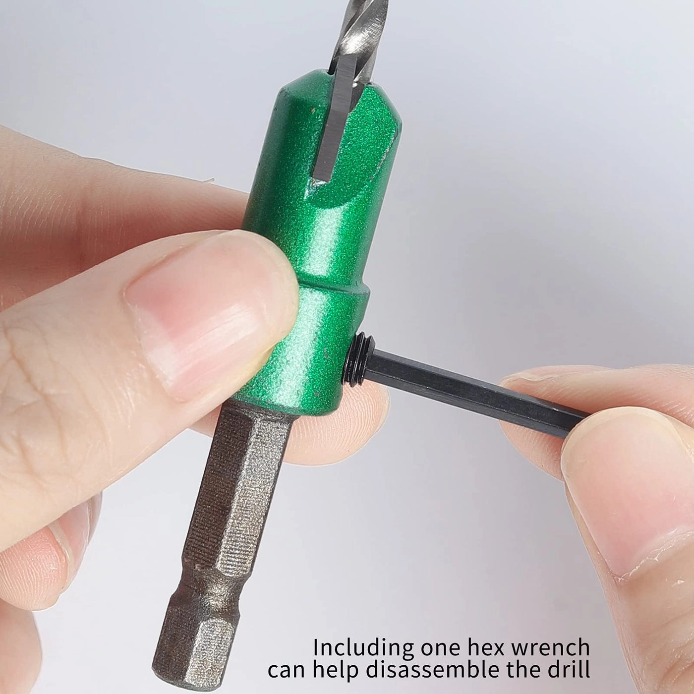 Pro Countersink Drill Bit Set - High Speed Steel 5-Piece #4 #6 #8 #10 #12