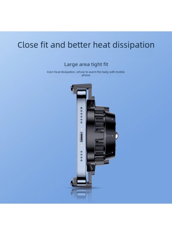 FS06 - Dual-fan Semiconductor Mobile Phone Radiator Live Digital Display