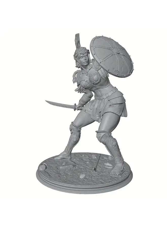 Generic Miniature Resin Statue - Female Warrior 1/24 75mm