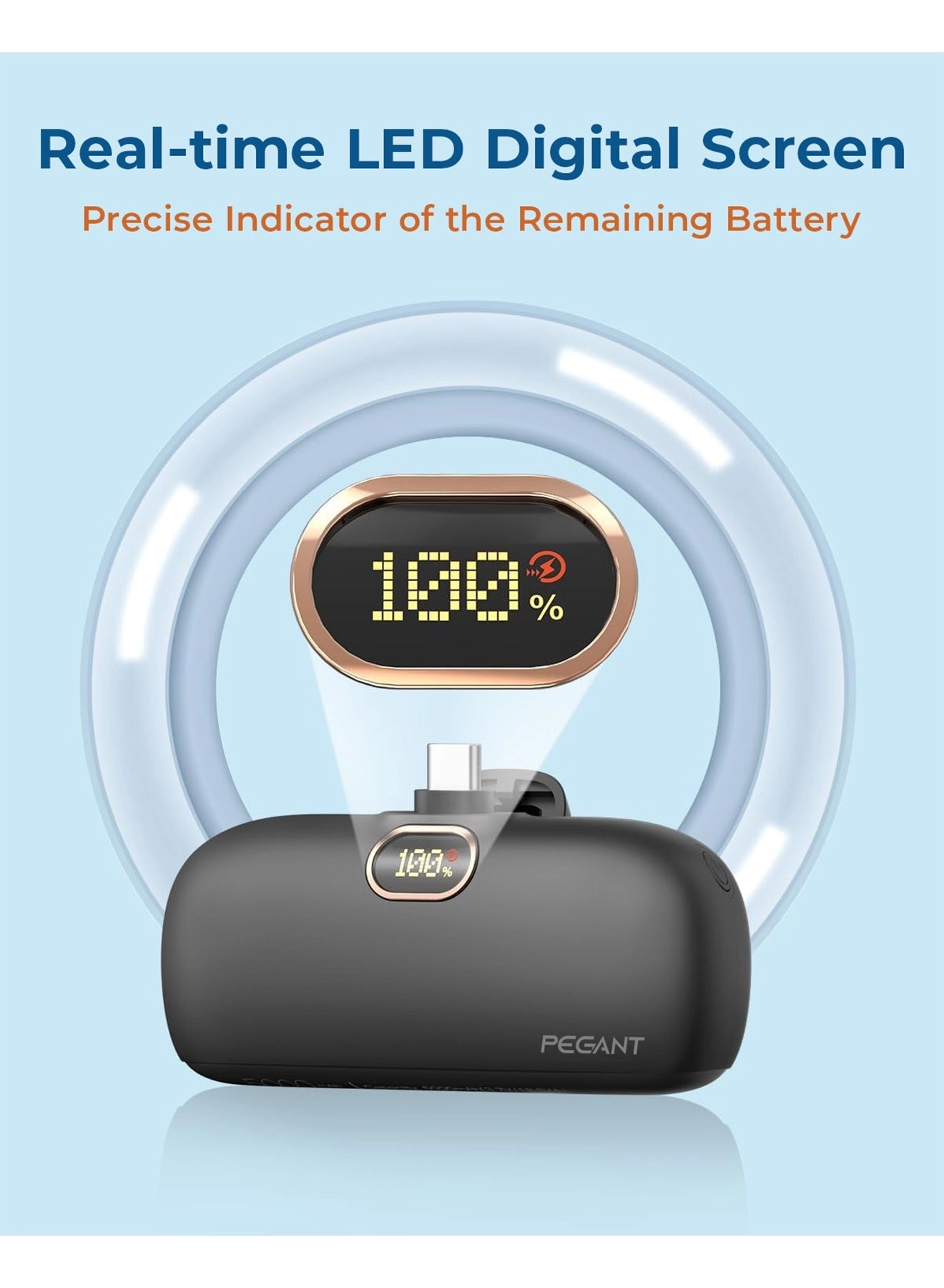Power Bank - 5000mAh 20W + Charging Station
