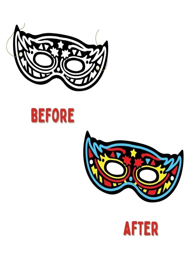 Colour-in Velvet Heroes and Power - Superhero Craft Kit 3+ years