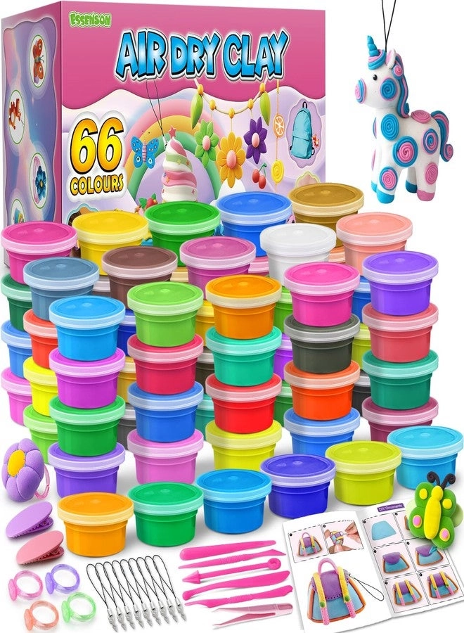 Generic Air Dry Clay Kit - 66 Colors Modeling Magic