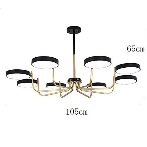 LED Nordic Style Chandelier - 8t Gray and gold