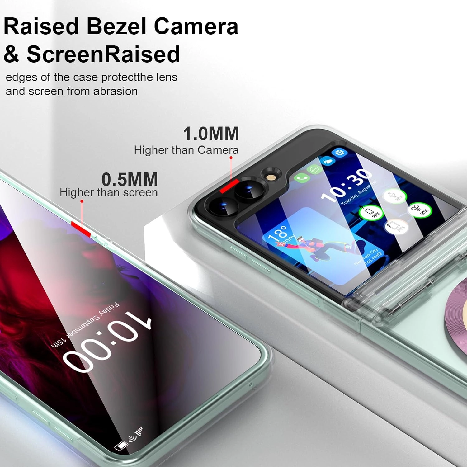 Mag Case Clear Case with MagSafe for Samsung Galaxy Z Flip 6