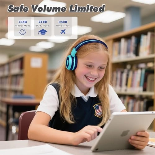 JH-712 - Kids Bluetooth Mint+Grey