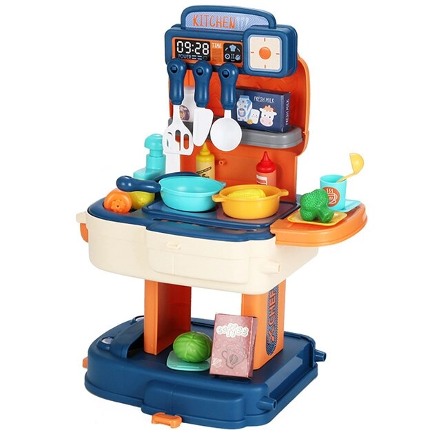 SAM BOX FZE ROLE PLAY CHEF/KITCHEN/RESTAURANT TOY SET SCHOOL BAG - 34 pcs (025158014723)
