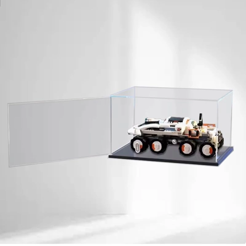 Lego City Display Case (60432) - Clear Acrylic Wood Bottom+background