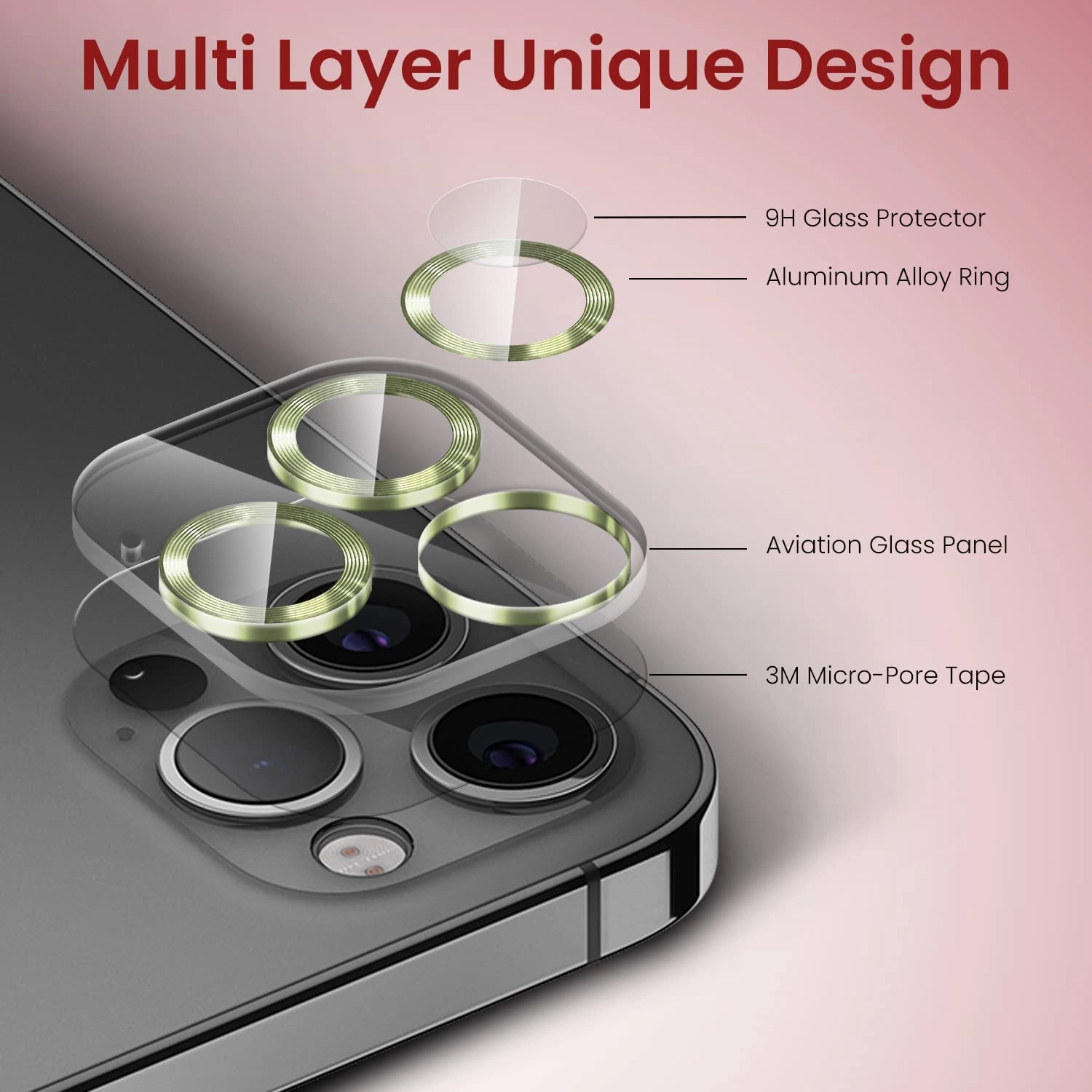 Camera Lens Protector - 9H Tempered Glass iPhone 12