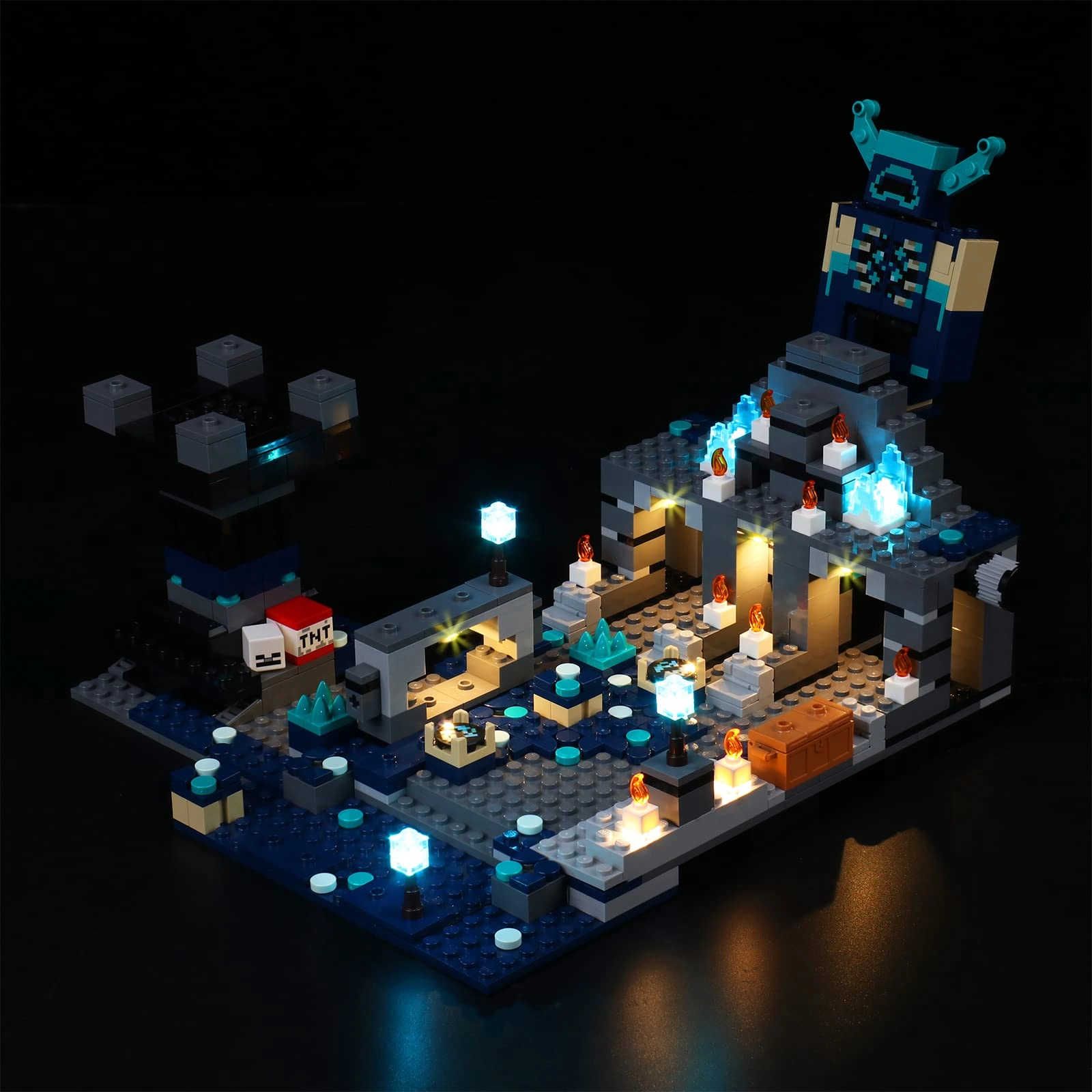 Led Light Kit Compatible with Lego Minecraft The Deep Dark Battle