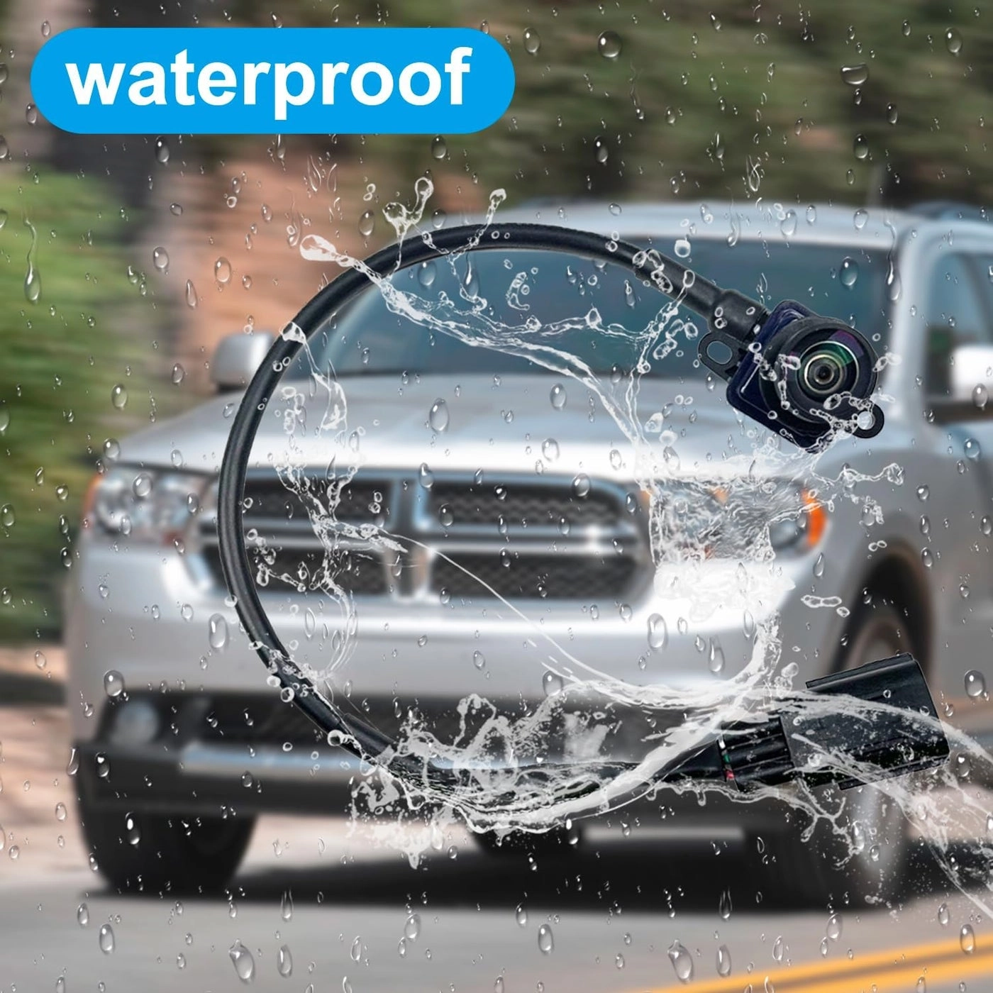 Rear View Backup Camera - Compatible with 2011-2013 Dodge Durango and Grand Cherokee