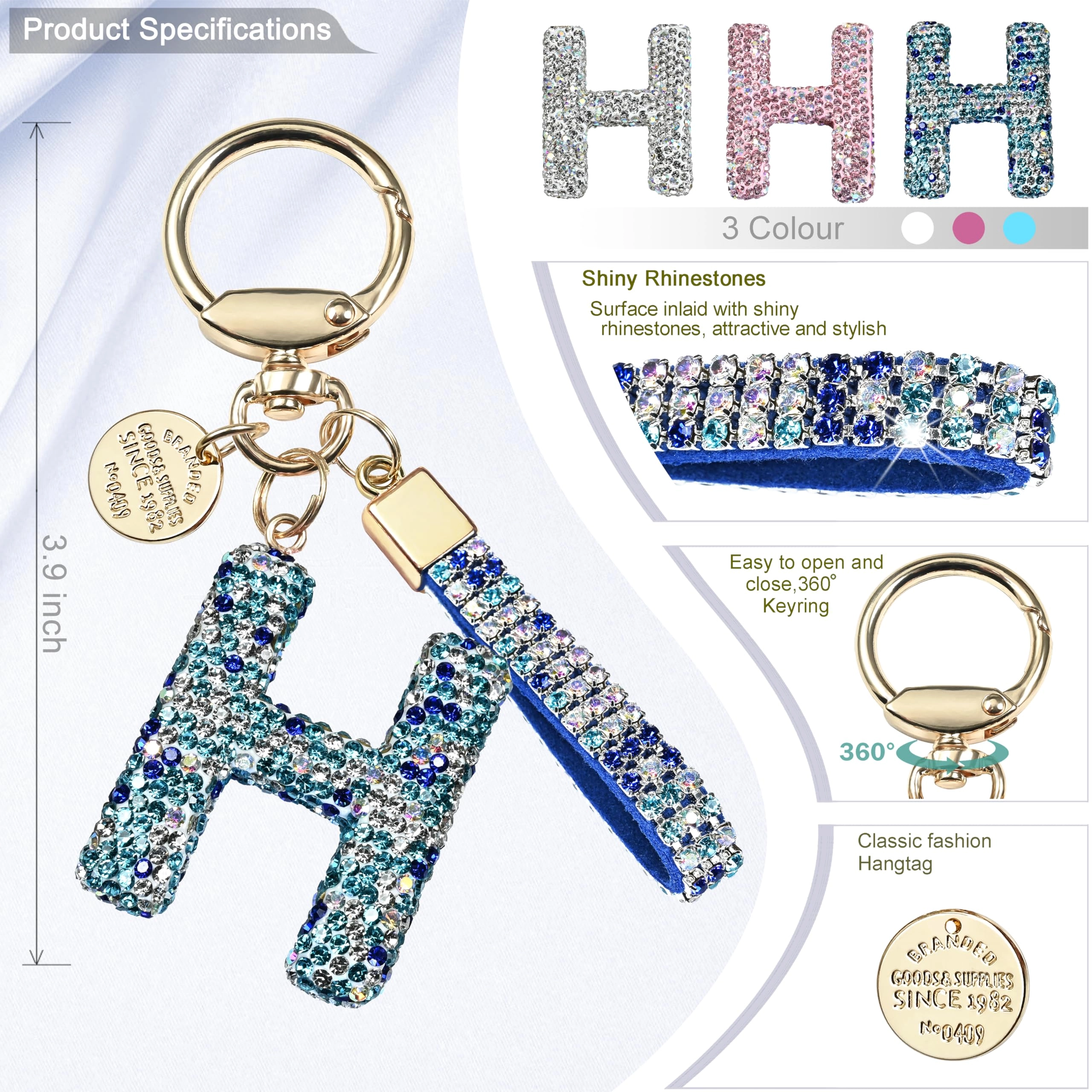 Initial Letter Keychain - Letter