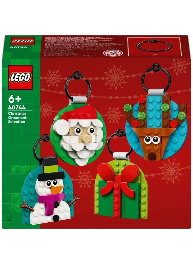 Christmas Ornament Selection (40744) - 4 Hanging Decorations