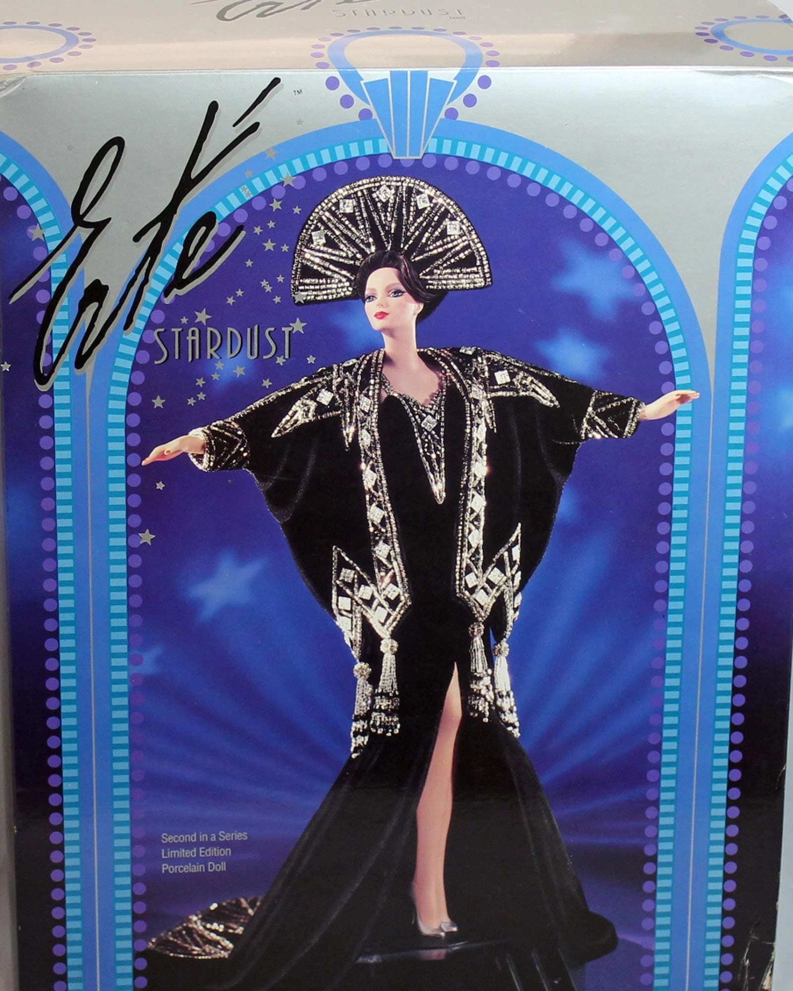 Barbie Erte Stardust Porcelain Doll - Second in a Series Limited Edition